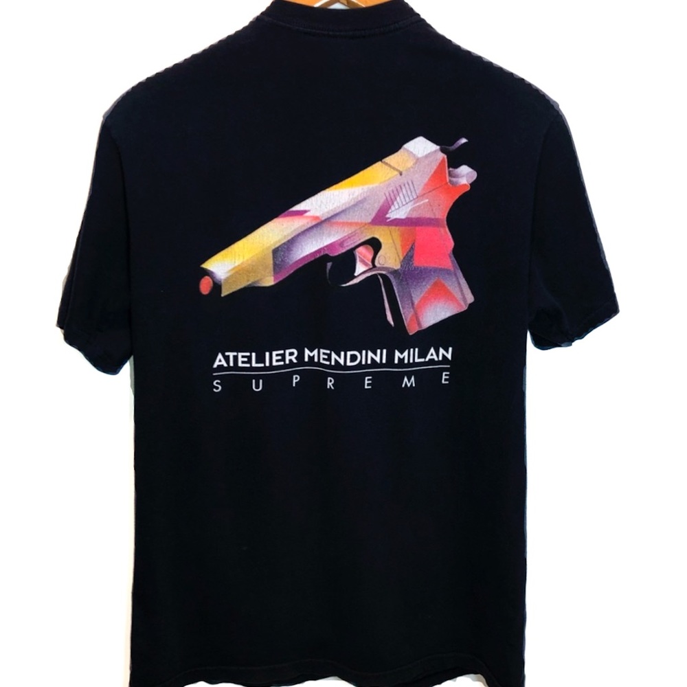 Supreme Mendini Gun Tee Navy